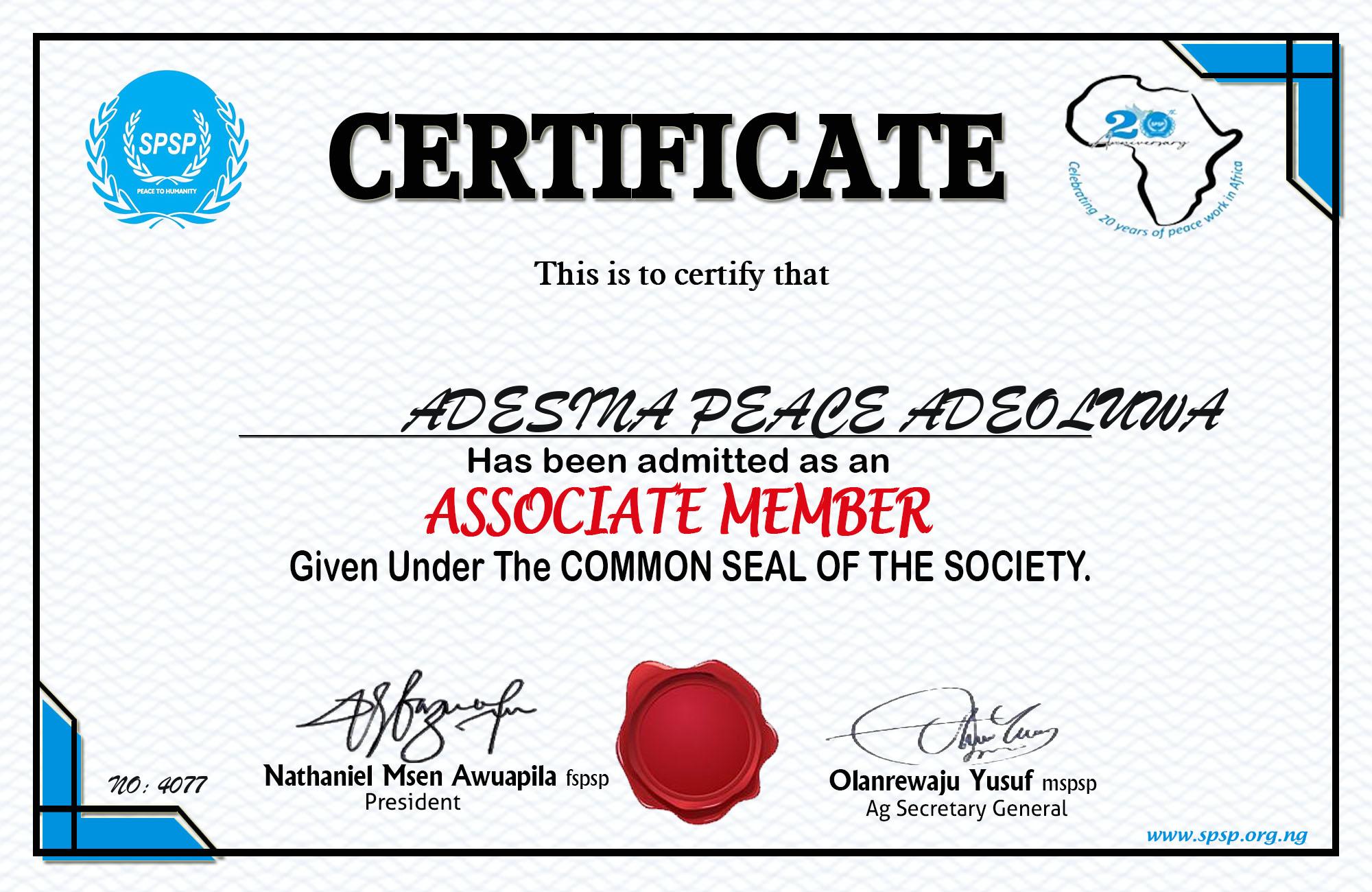 Certificate Image