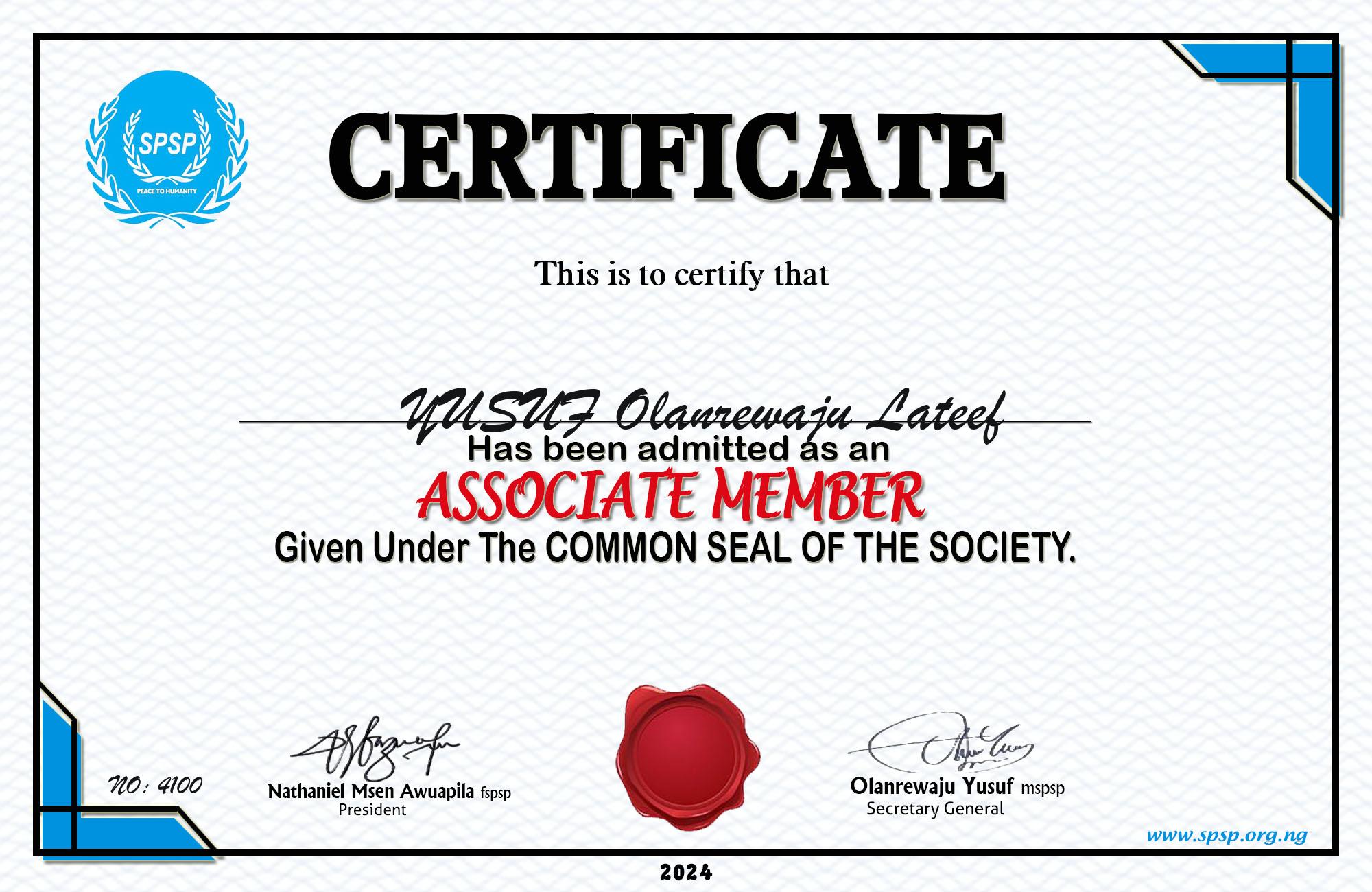 Certificate Image