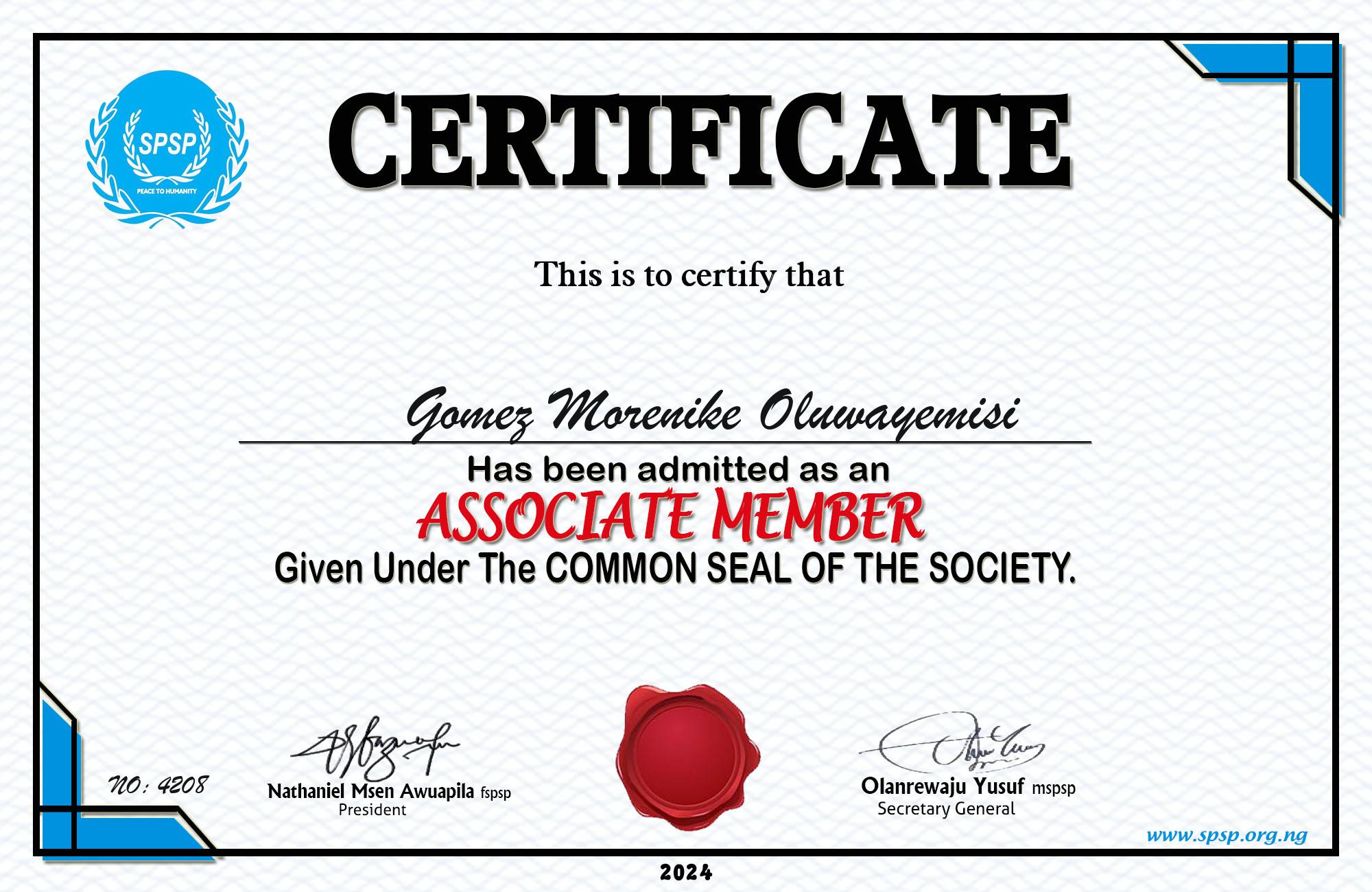 Certificate Image