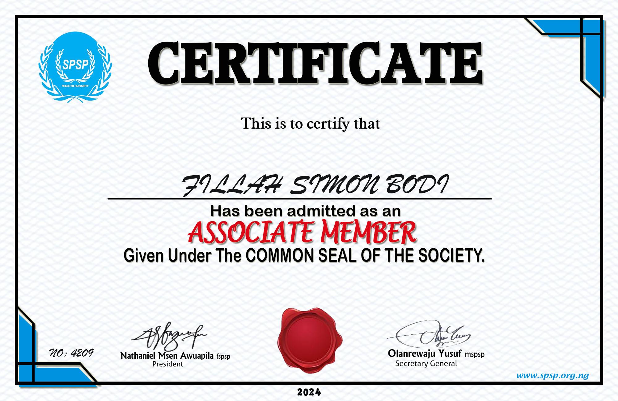 Certificate Image