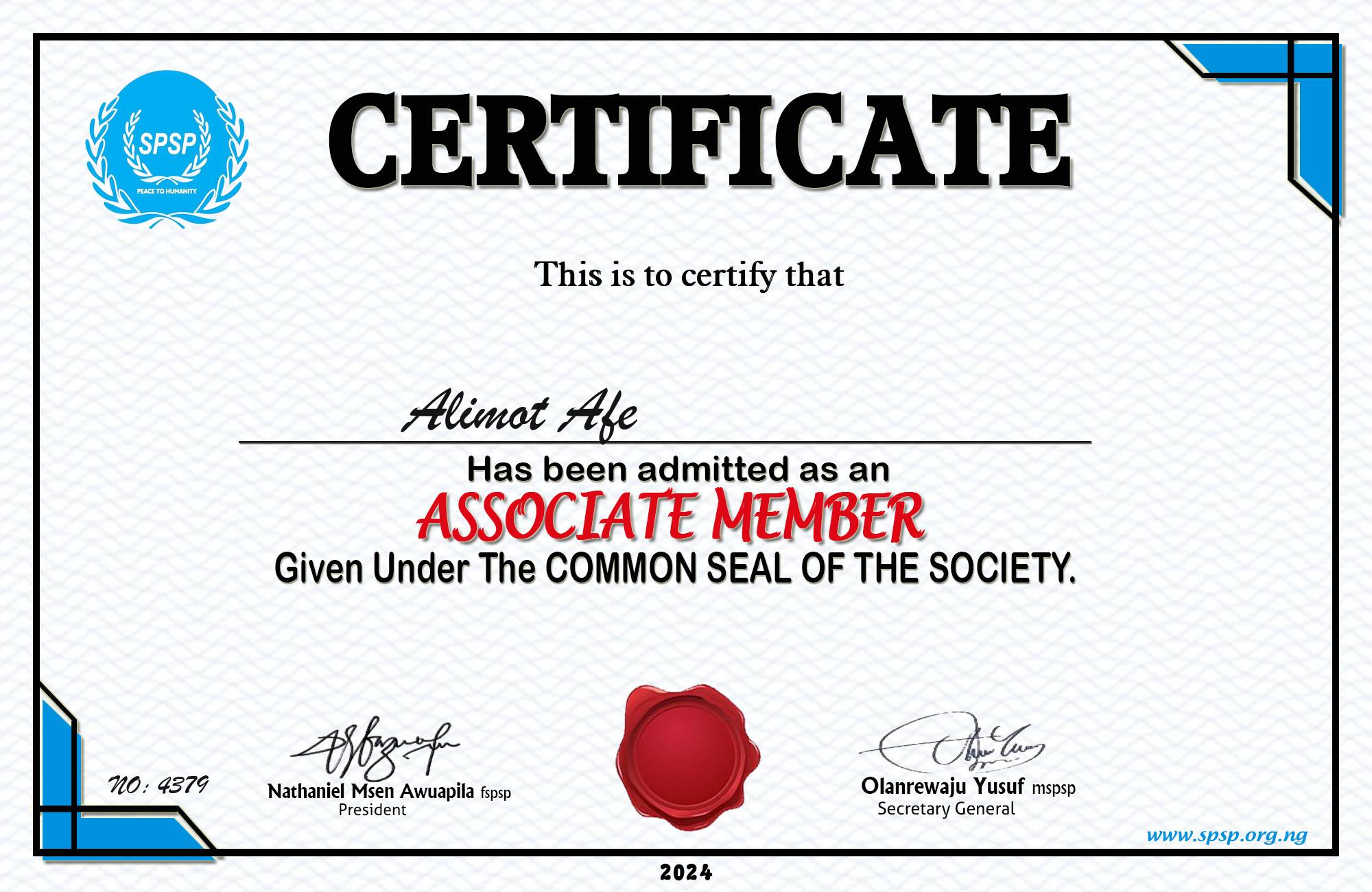 Certificate Image