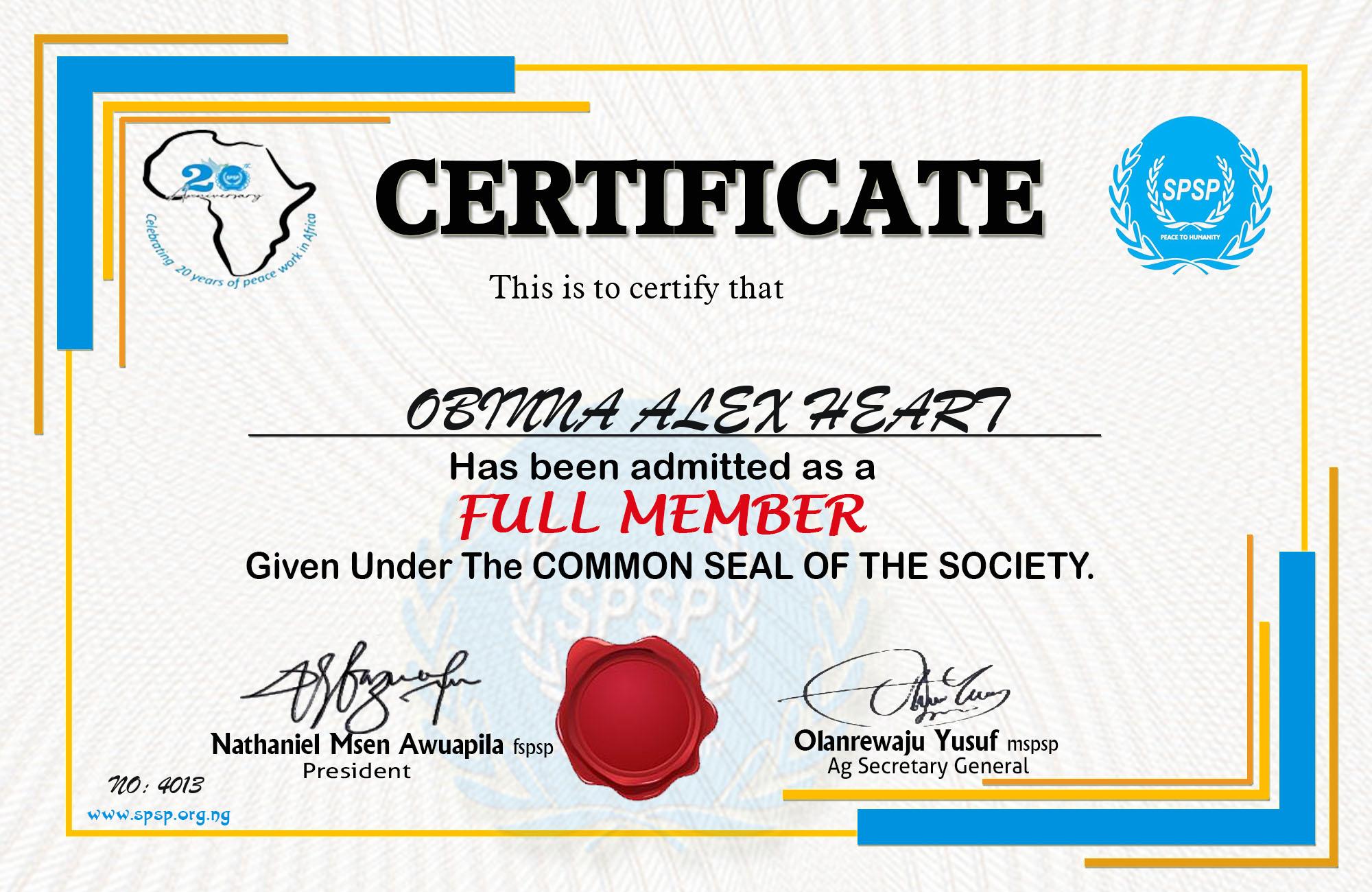 Certificate Image
