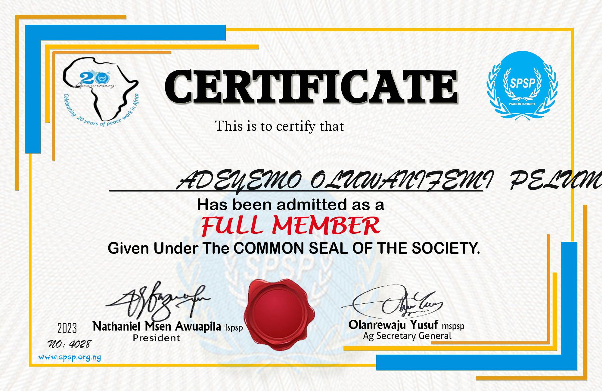 Certificate Image