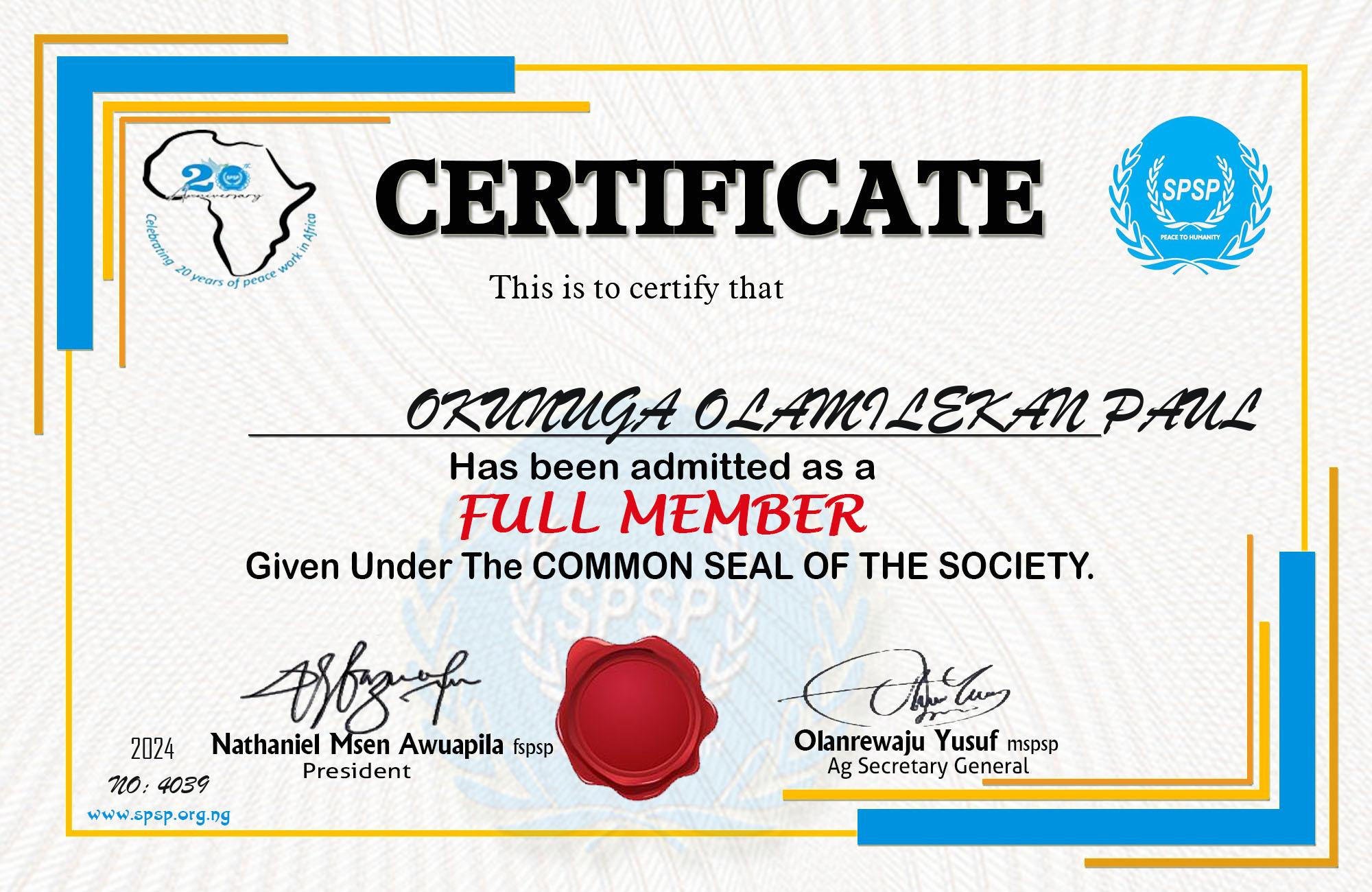 Certificate Image