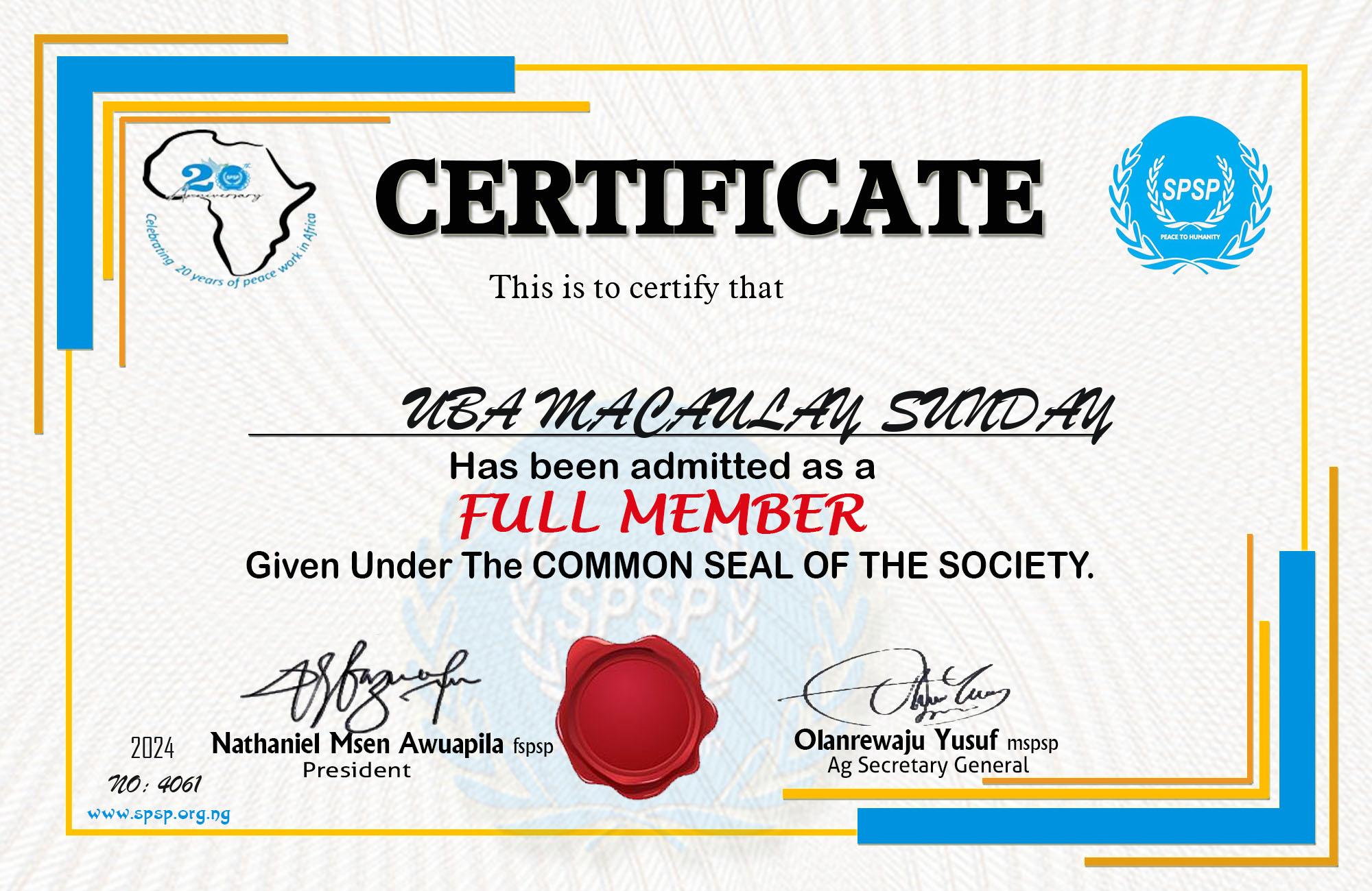 Certificate Image