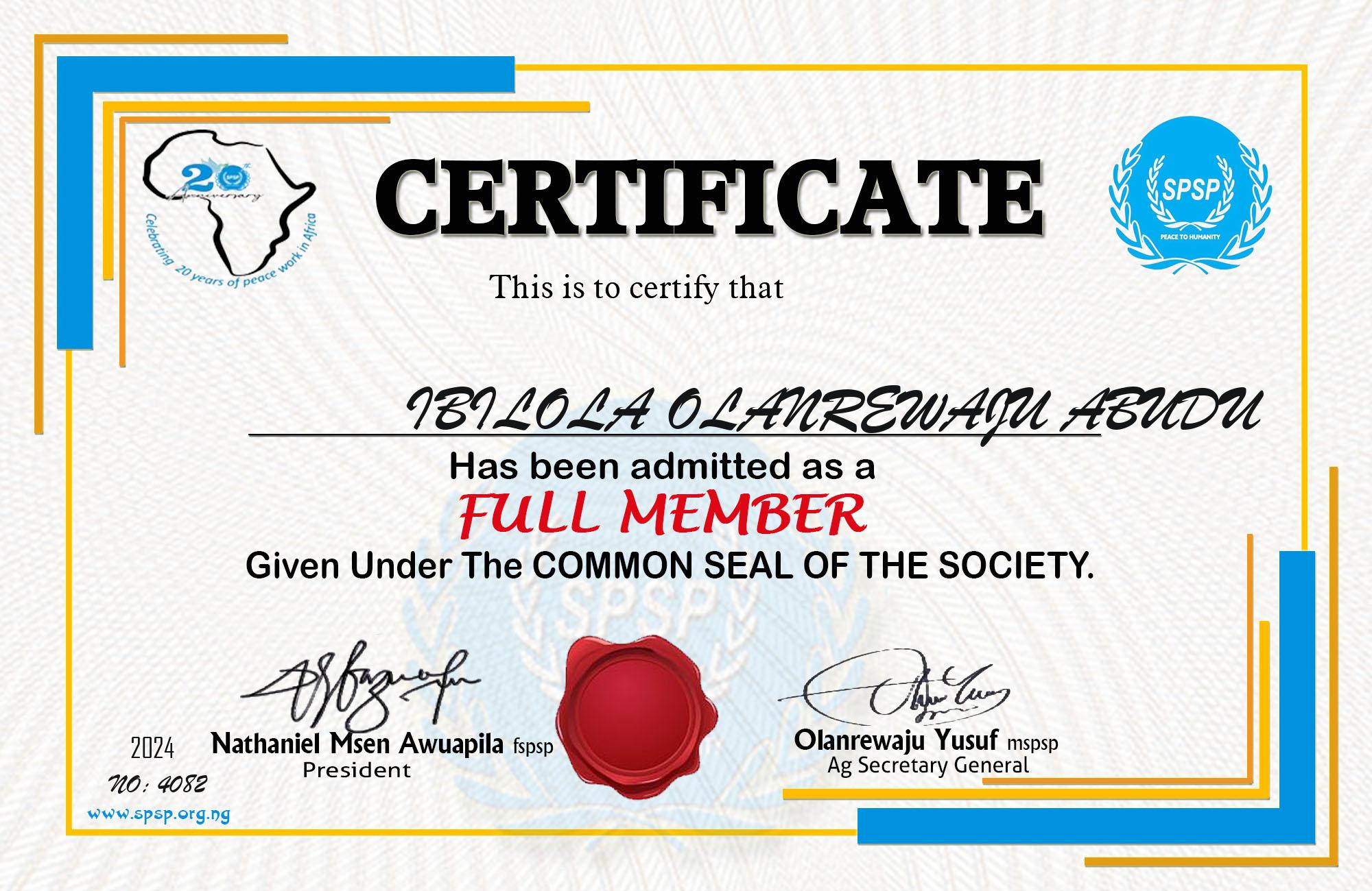 Certificate Image