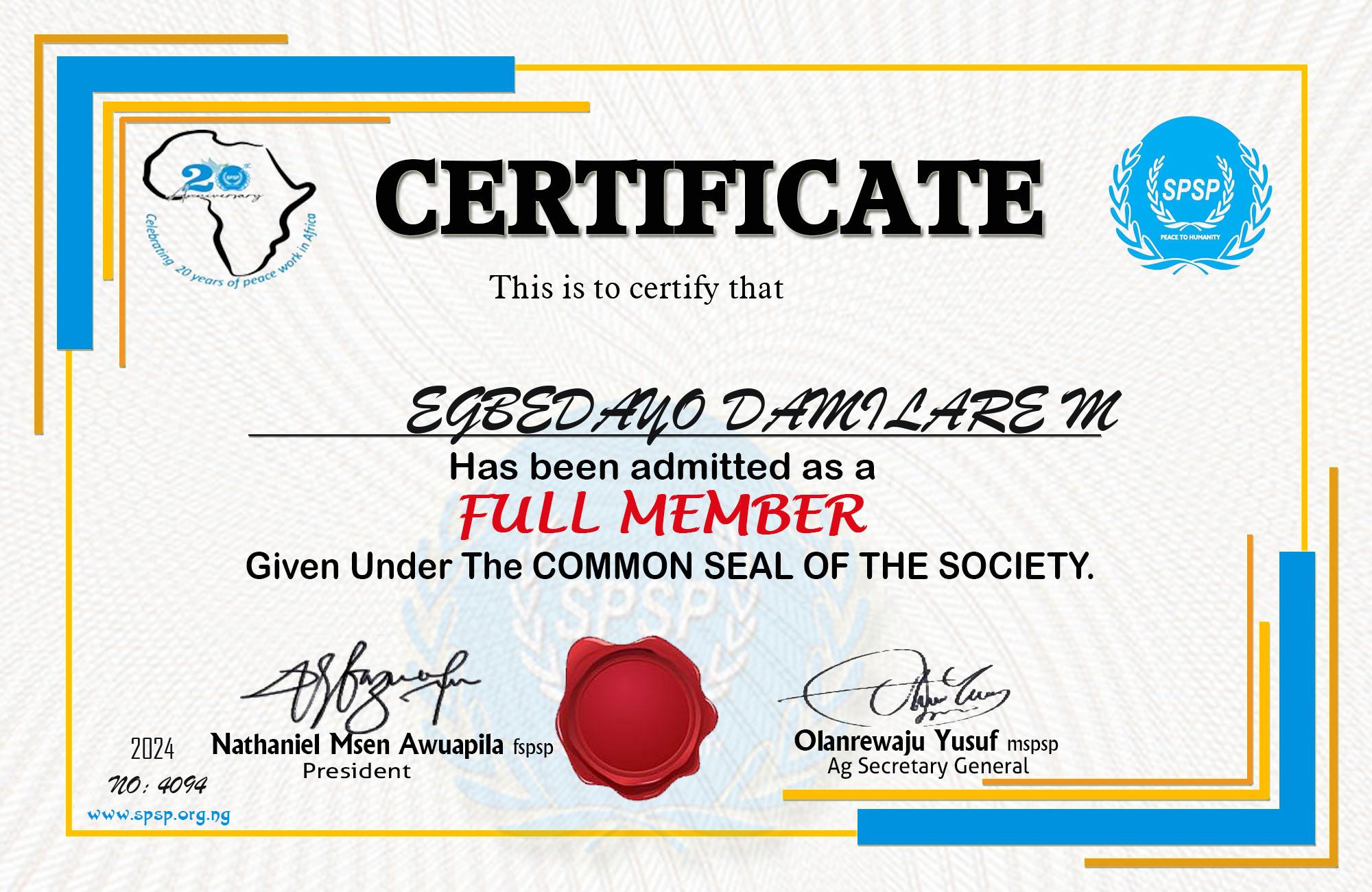 Certificate Image
