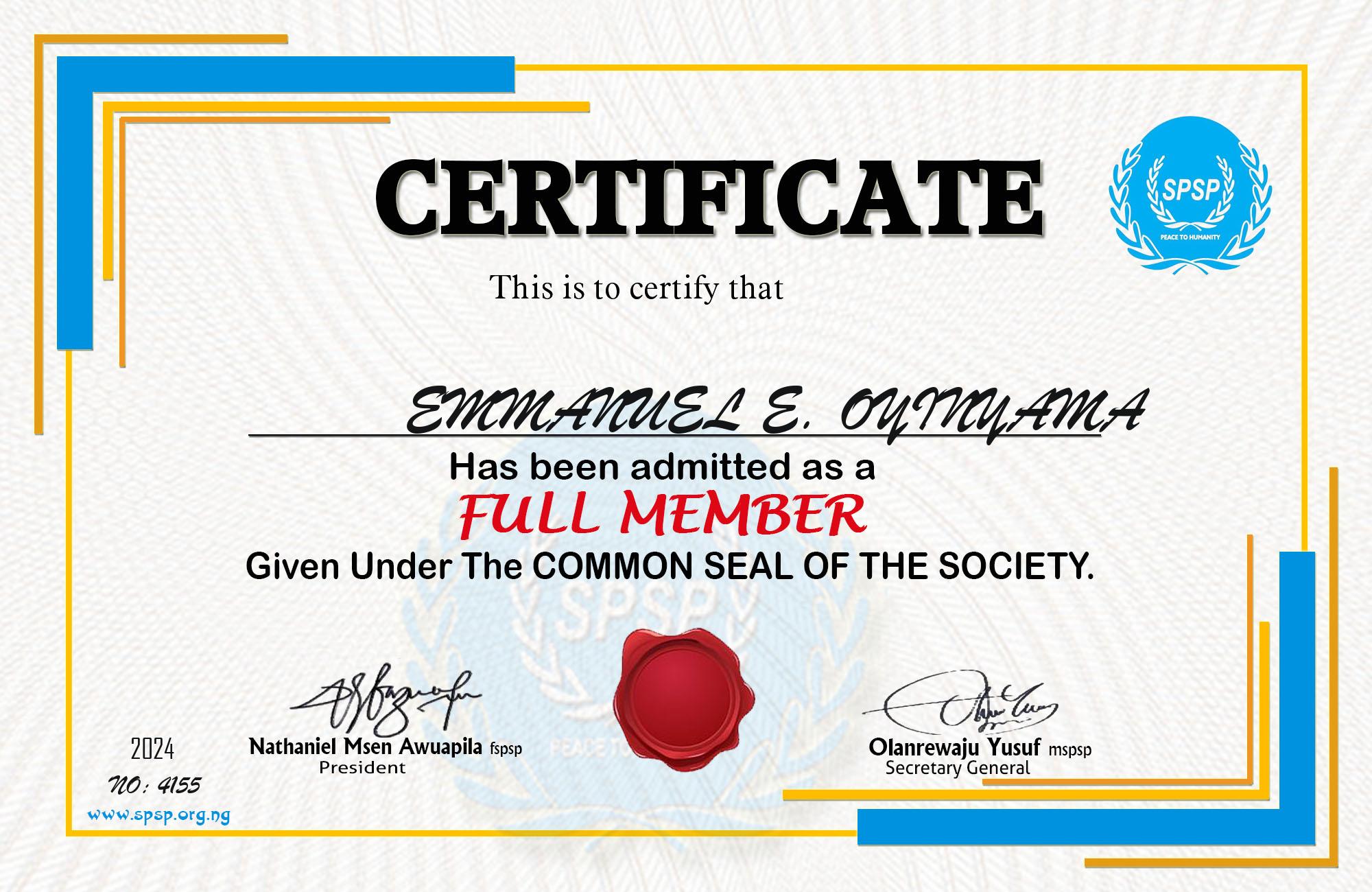 Certificate Image