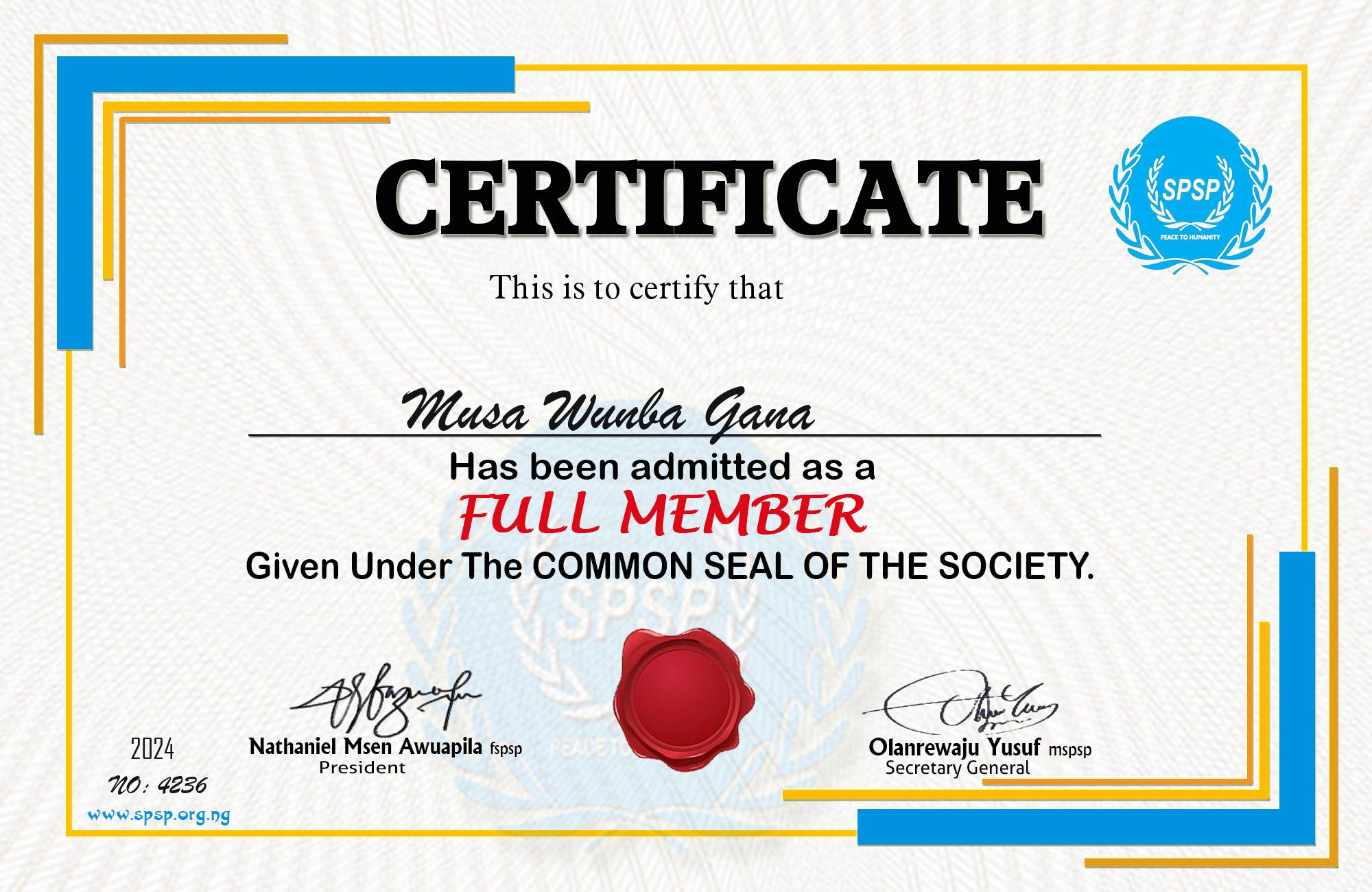 Certificate Image
