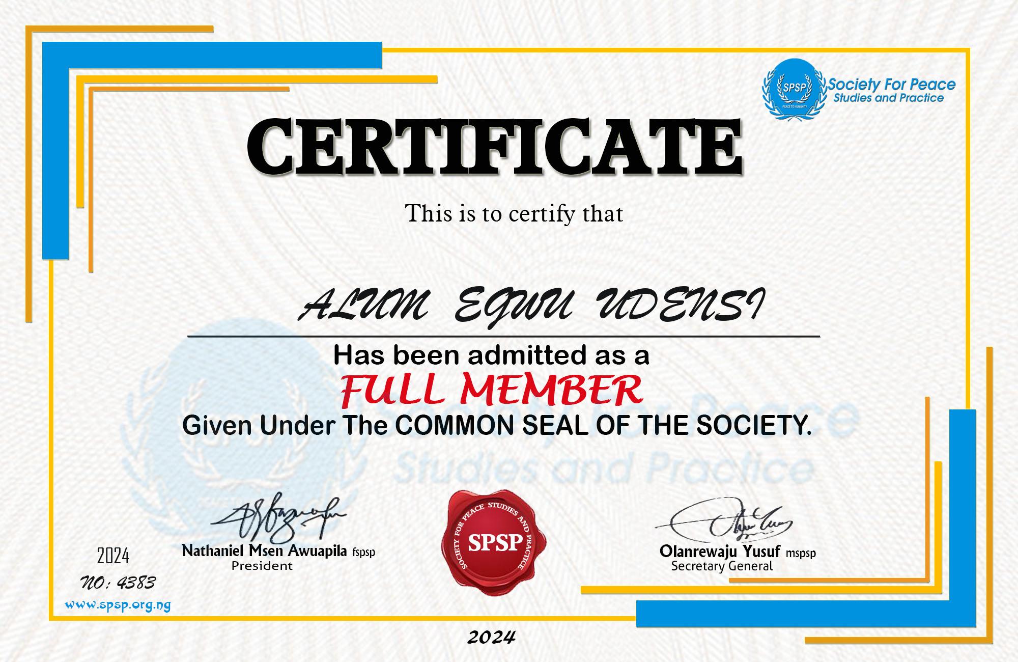 Certificate Image