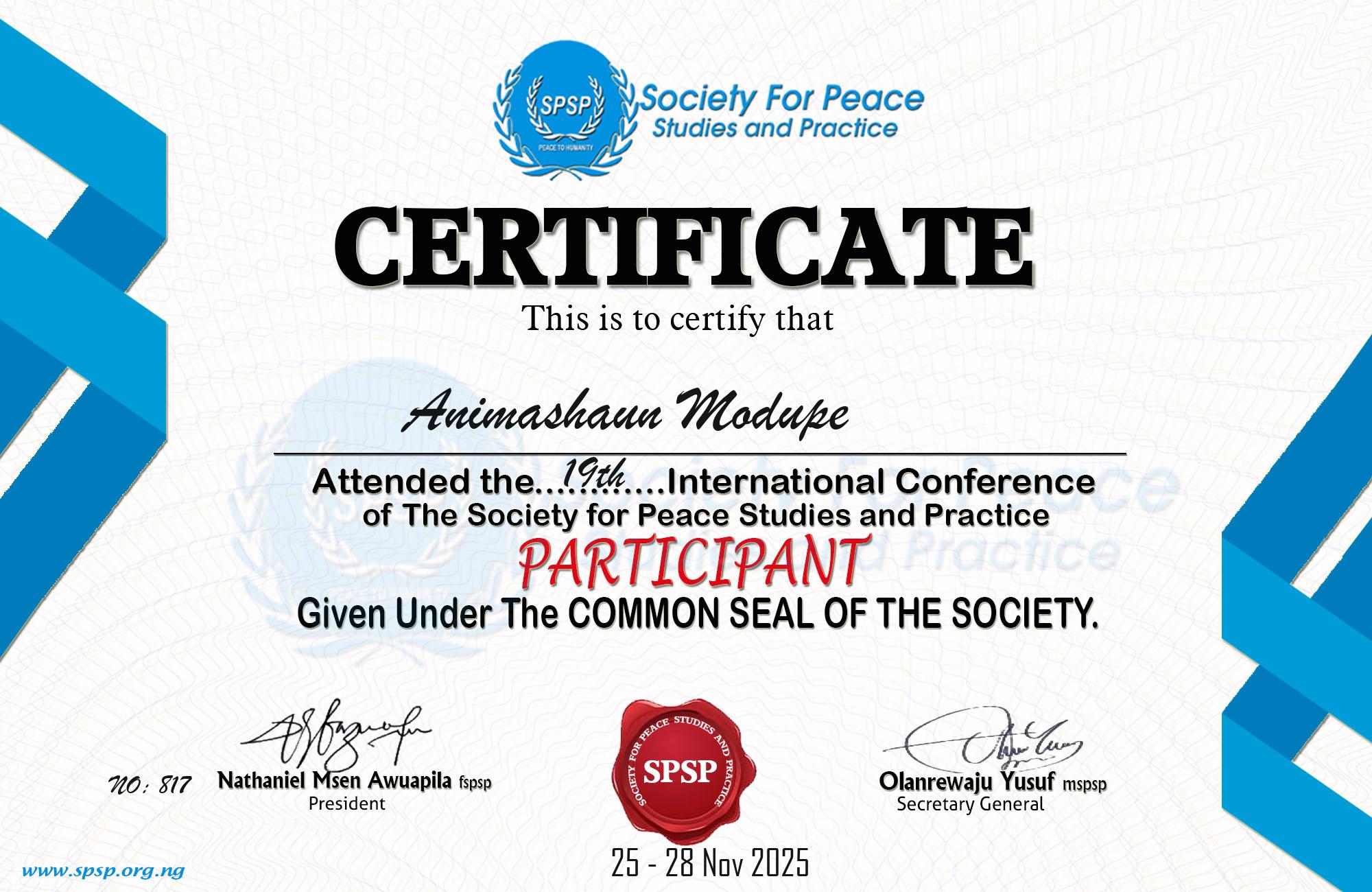 Certificate Image