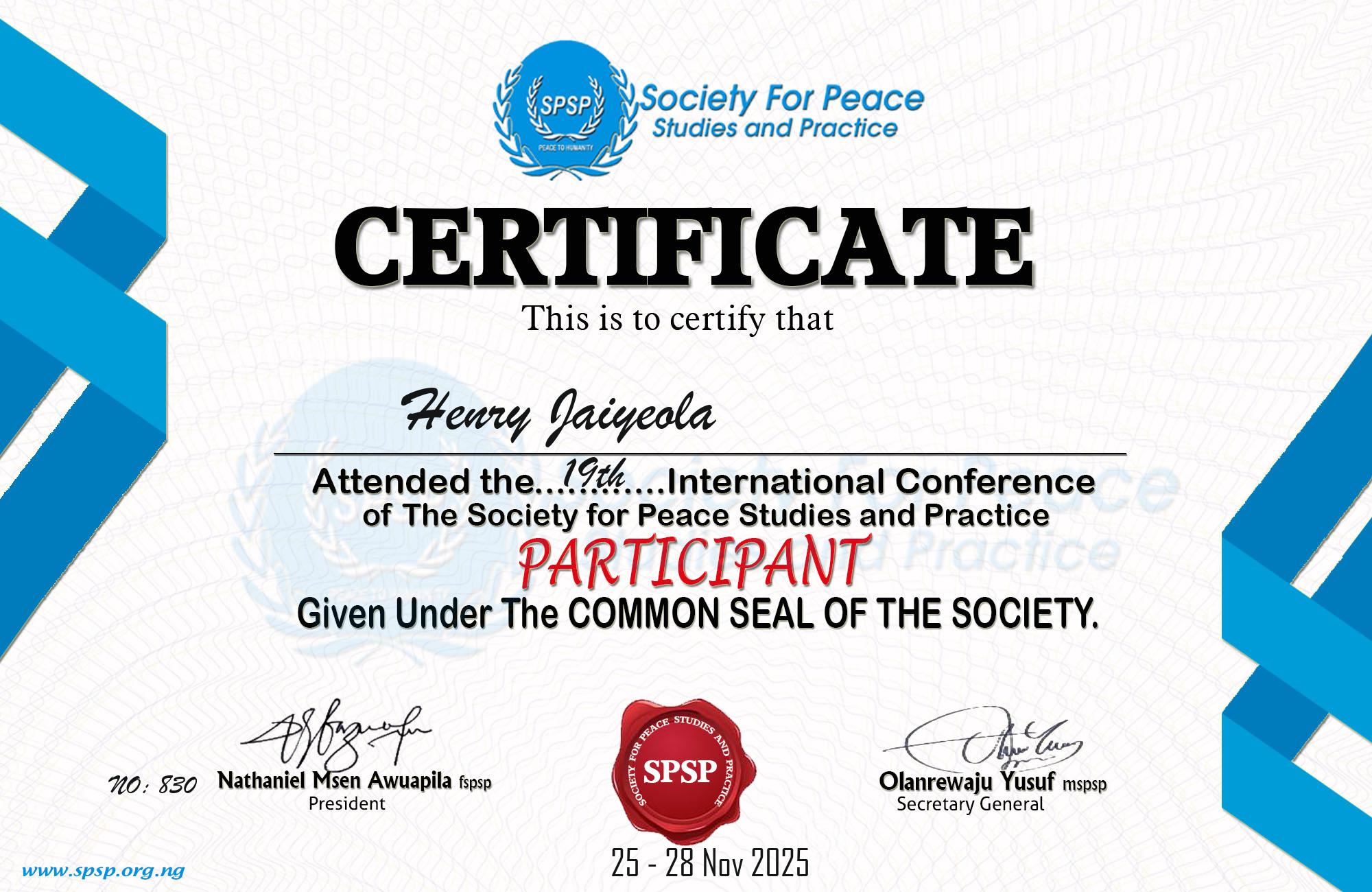 Certificate Image